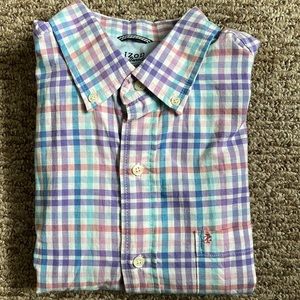 Men’s Izod Saltwater medium button up-pastel plaid